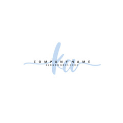 K A KA Initial handwriting and signature logo design with circle. Beautiful design handwritten logo for fashion, team, wedding, luxury logo.