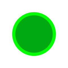 button circle shape green for buttons games play isolated on white, simple green buttons circle flat, round button green flat style icon sign for applications, modern buttons round for website or app