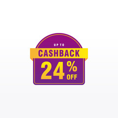 24 discount, Sales Vector badges for Labels, , Stickers, Banners, Tags, Web Stickers, New offer. Discount origami sign banner