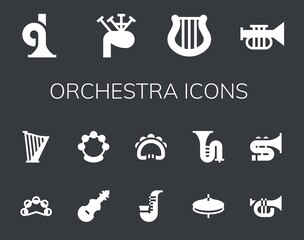 orchestra icon set © Anna