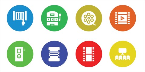 reel icon set