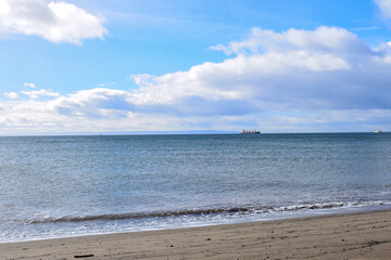 Punta Arenas, Chile / beach and sea