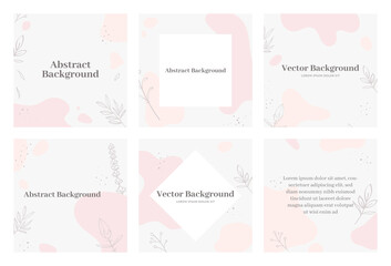 abstract background design for social media insta story feed post. doodle scribble shape hand drawn object. copy space for text. instagram square flyer banner