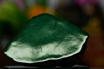 Green jade
Lumpy
That is rare and expensive to make into jewelry