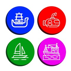 naval icon set