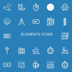 Editable 22 elements icons for web and mobile