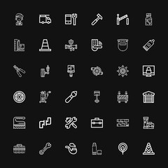 Editable 36 repair icons for web and mobile