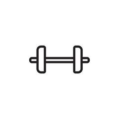 Barbell line icon