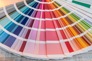 Choice colorful paper spectrumfor design. colour palette for patern