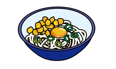 Japanese style warm Kamatama udon