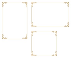 Decorative frame.A frame that gave a change in size to the same design.Good frame for a4 size paper.Certificate frame.