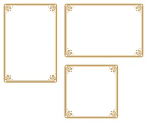 four-leaf clover-themed background. A frame that gave a change in size to the same design.Good frame for a4 size paper.Certificate frame.