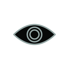 Illustration Vector graphic of eye. Fit for logo, icon anatomy, optical etc.