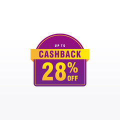 28 discount, Sales Vector badges for Labels, , Stickers, Banners, Tags, Web Stickers, New offer. Discount origami sign banner