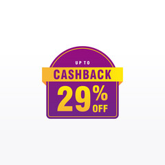 29 discount, Sales Vector badges for Labels, , Stickers, Banners, Tags, Web Stickers, New offer. Discount origami sign banner