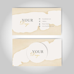 Abstract Watercolor Splash Business Cards Template