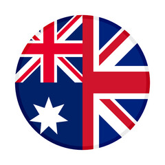 round icon australia and united kindom flags