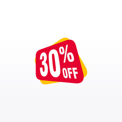 30 discount, Sales Vector badges for Labels, , Stickers, Banners, Tags, Web Stickers, New offer. Discount origami sign banner