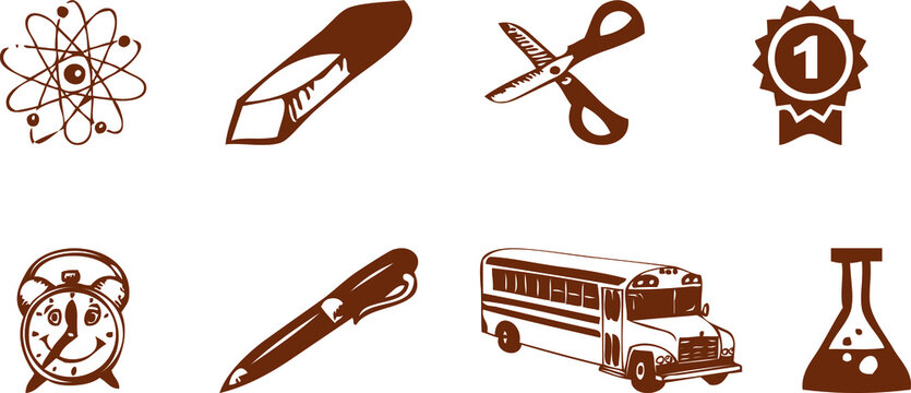 Bus,flower,pen skretch design