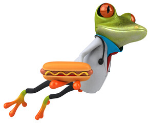 Frog doctor - 3D Illustration