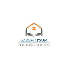 home book logo , house logo