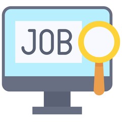Job searching, Telecommuting or  remote work icon