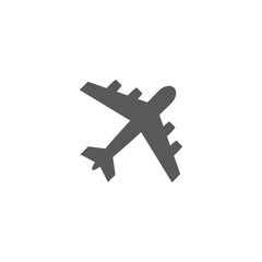 Fototapeta premium Airplane icon on white background