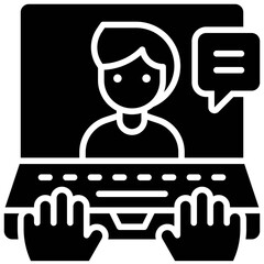 Video call, Telecommuting or  remote work icon