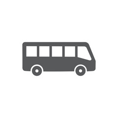 Bus vector icon on white background