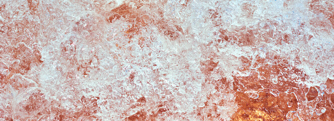 Background of sea wave with bubbles and foam, soft focus