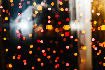 
colorful multicolored lights out of focus texture