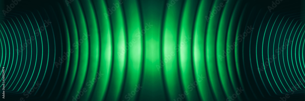 Aufkleber beautiful abstract gray tunnel with color light on a background.