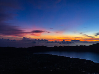 Sunrise at Mount Bakor. Bali, Indonesia.
