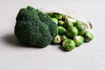 brussels sprouts and broccoli