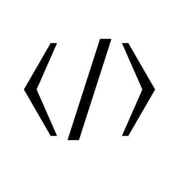 Html code, flat programming script software website creative technology illustration