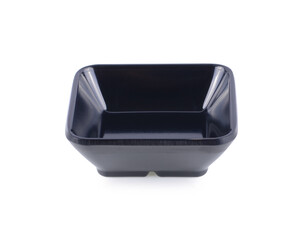 black bowl on white background