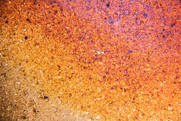 Irregular orange brick arrangement. brickwall.