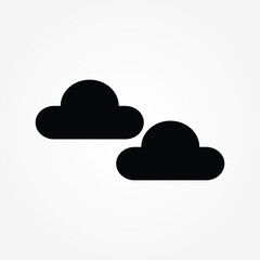 cloud sign icon vector illustration