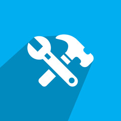 hammer and wrench icon, Automotive icon vector