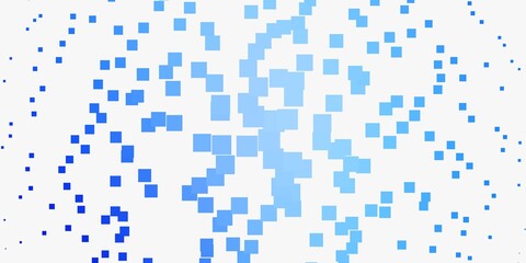 Light BLUE vector backdrop with rectangles. Colorful illustration with gradient rectangles and squares. Design for your business promotion.