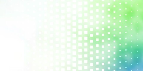 Light Green vector pattern in square style. Abstract gradient illustration with rectangles. Design for your business promotion.