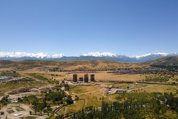 Fototapeta na wymiar Mountain views from the vicinity of Bishkek.