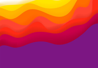 Abstract vector background with color waves