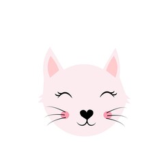 cute cat  cartoon vector