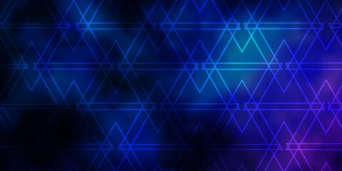 Dark Pink, Blue vector layout with lines, triangles. Abstract gradient illustration with triangles. Design for your promotions.