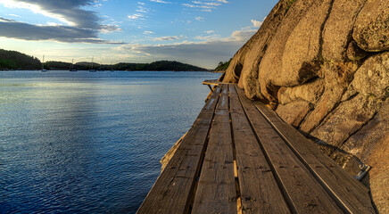 Półwyspep Osteroya w Sandefjord, widok na fjord  © Dreamnordno