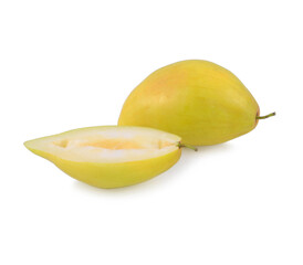 Fresh juicy jujube isolated on white background