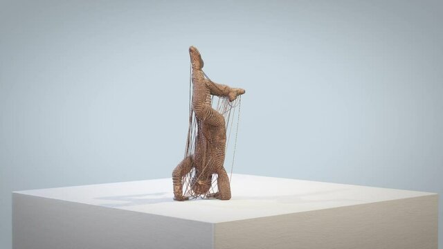 Copper wired hip hop dancer