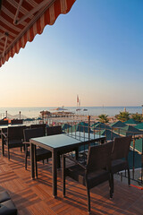 Turkey. Hotel on the seafront. restaurant, swimming pool