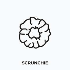 scrunchies icon. scrunchies icon vector. Linear style sign for mobile concept and web design. scrunchies symbol illustration vector graphics - Vector	